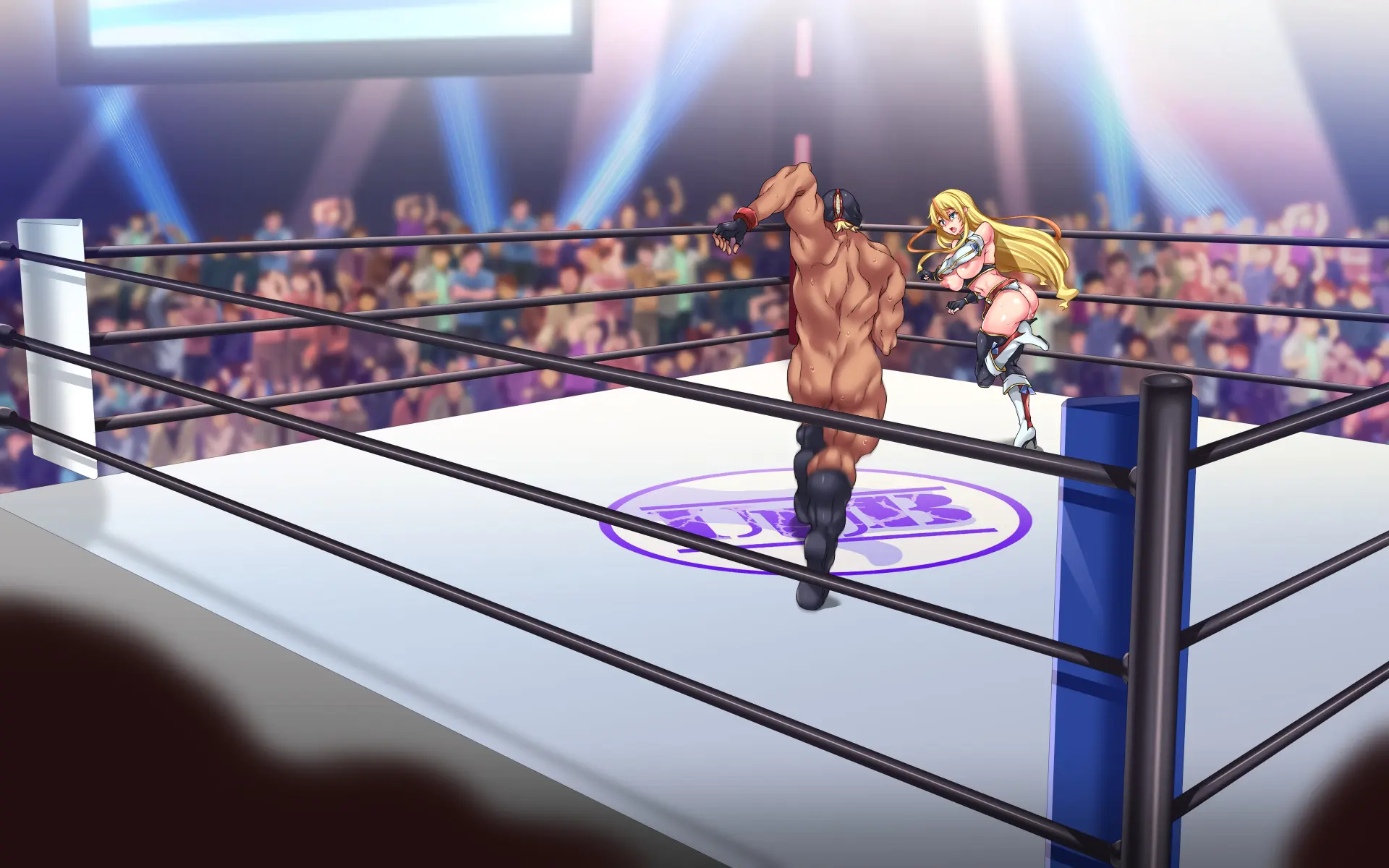 Kanzen Haiboku -WrestleDown- Muhai No Bijyo Wrestler Ga Wana Ni Hamari Ring-Jou De Youshanaku Nando Mo Okasareru!! | 완전 패배 -WrestleDown- 무패의 미녀 레슬러가 덫에 빠져 링 위에서 몇 번이고 무참히 범해진다!!